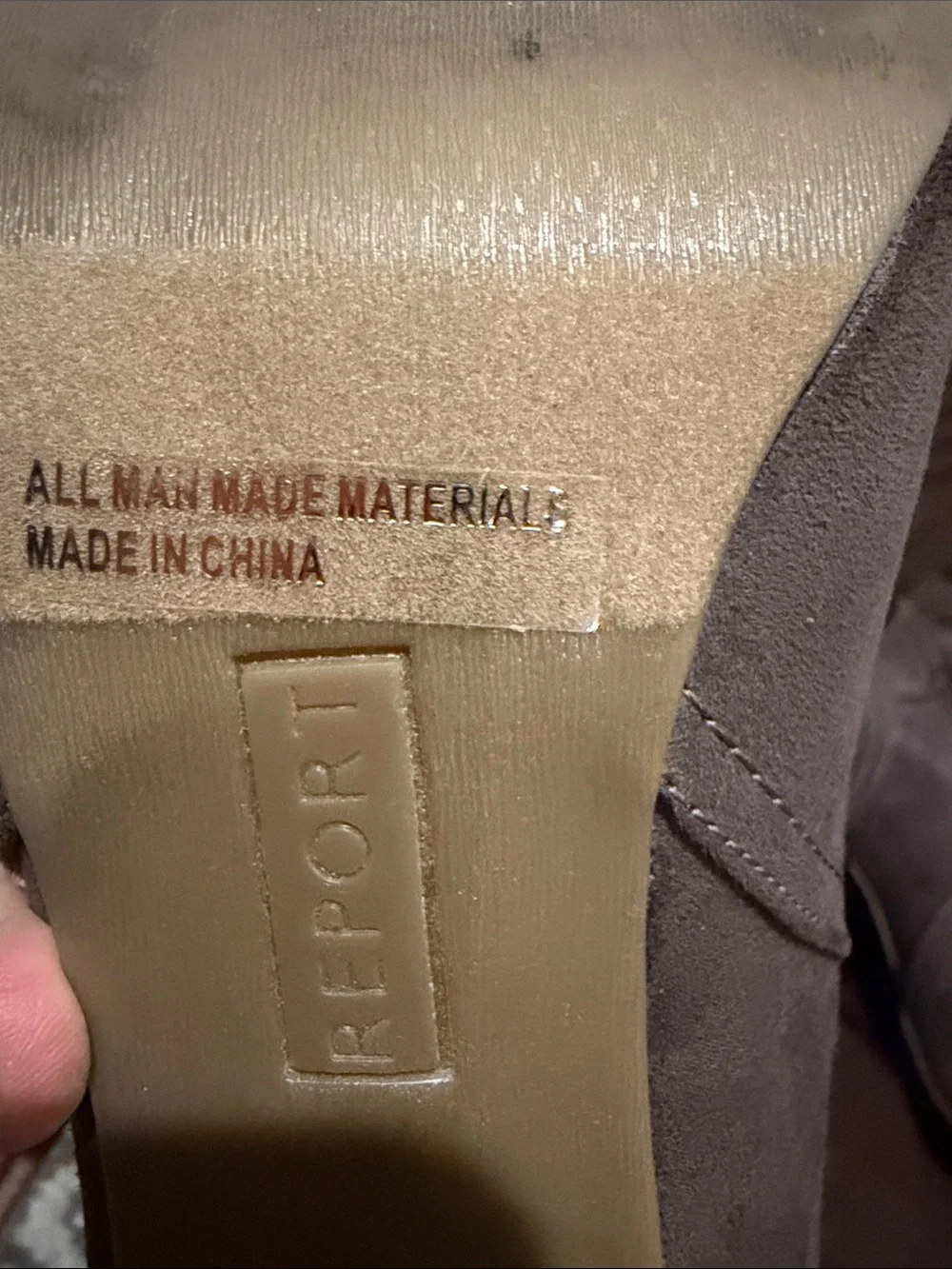 Report brown/gray Suede Ankle Booties